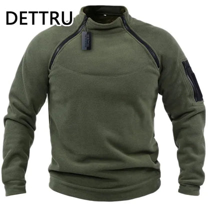 Tactical Zippered Fleece Pullover