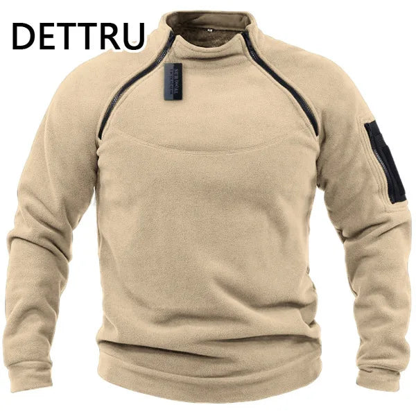 Tactical Zippered Fleece Pullover