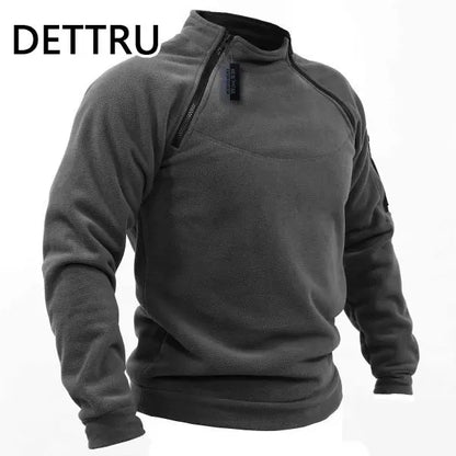 Tactical Zippered Fleece Pullover