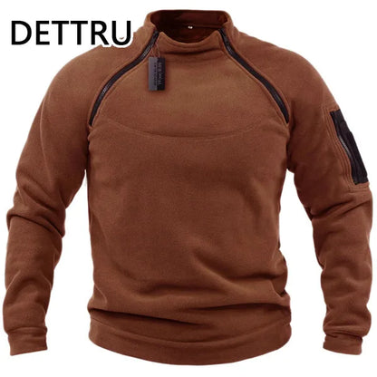 Tactical Zippered Fleece Pullover