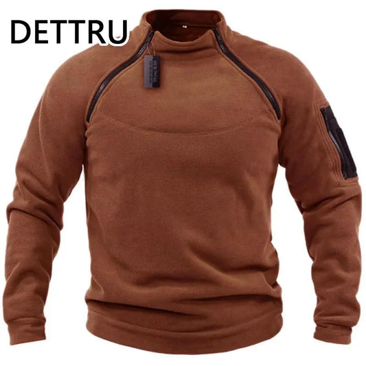 Tactical Zippered Fleece Pullover