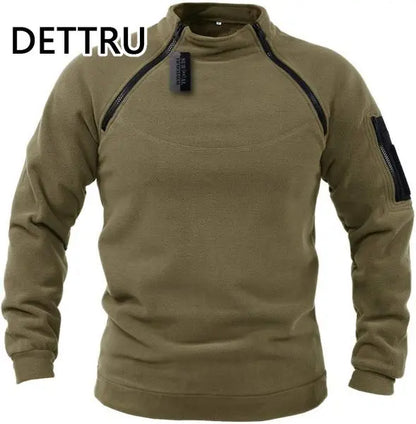 Tactical Zippered Fleece Pullover